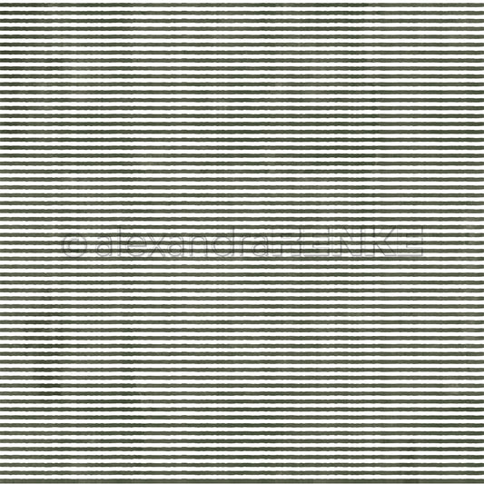 Design paper 'Mimi dark green stripes'