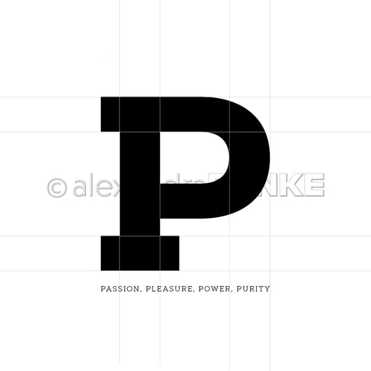 Designpapier 'P like Passion'