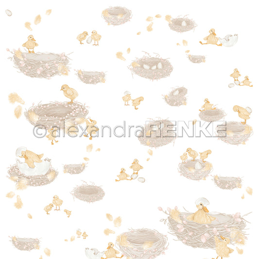 Design paper 'Chicks and nests'
