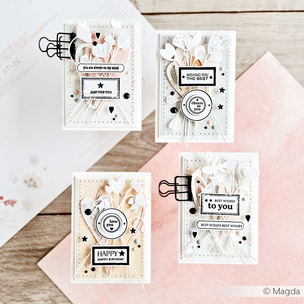 Bundle Clear Stamps 'Best Wishes'