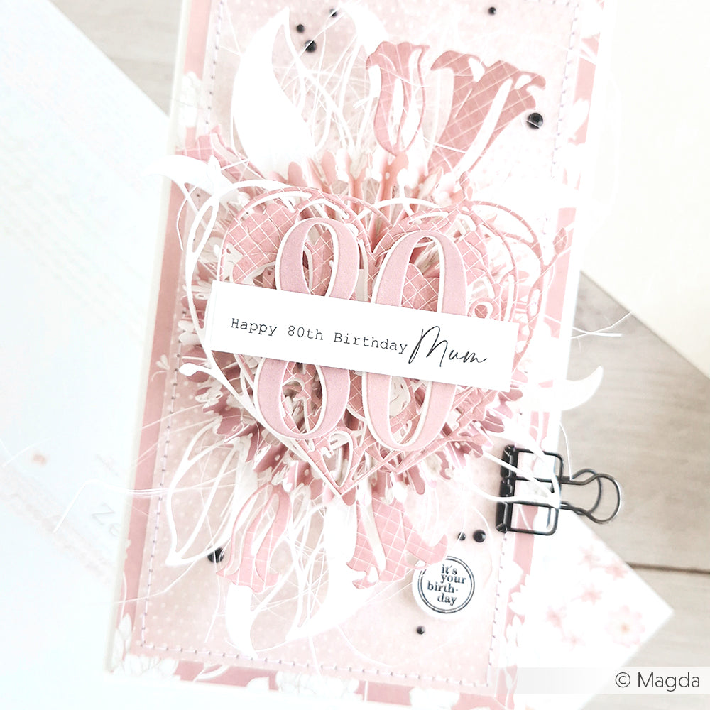 Design paper 'Grid on Mimi Pink'