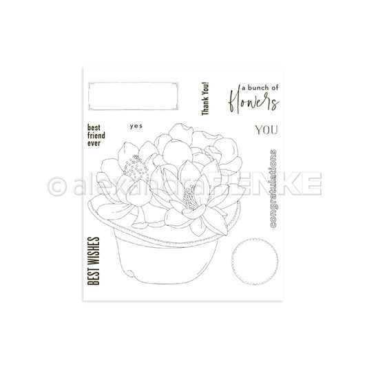 Clear Stamp 'A hat full of flowers'