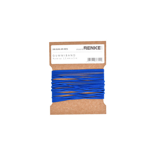 Rubber band round 1,5 mm 'Magic Blue'