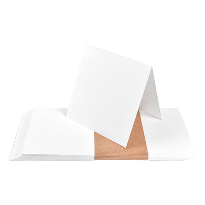 25er Paket Hauskollektion 'Grundkarte cremeweiß - groß Quadrat'