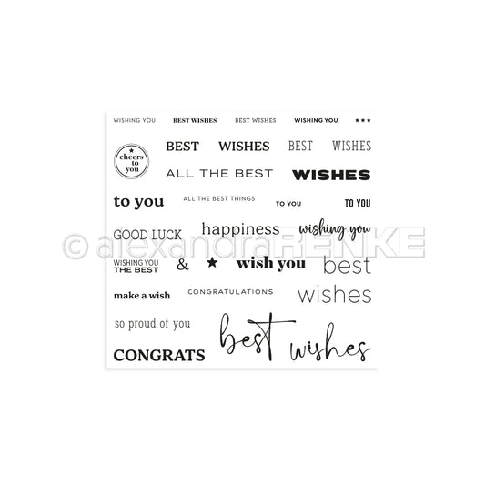 Clear Stamp 'Best wishes'