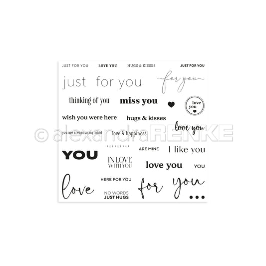 Clear Stamp 'Just for you'