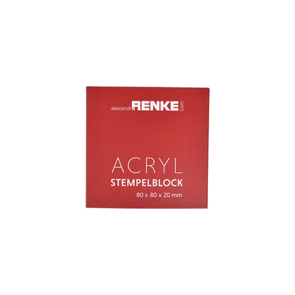 Acryl Stempelblock '8,0 cm x 8,0 cm'