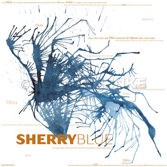Design paper 'SherryBlue'