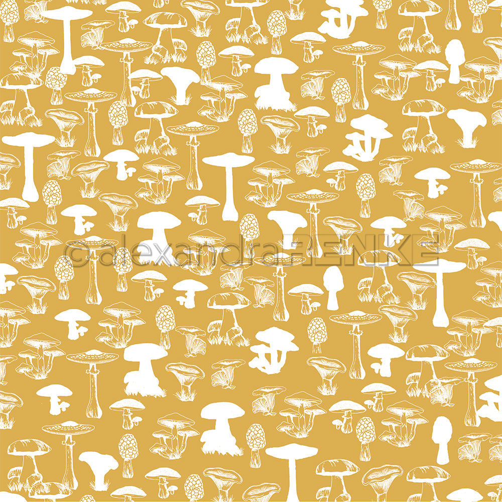 Design paper 'Autumn Pattern Mushrooms'