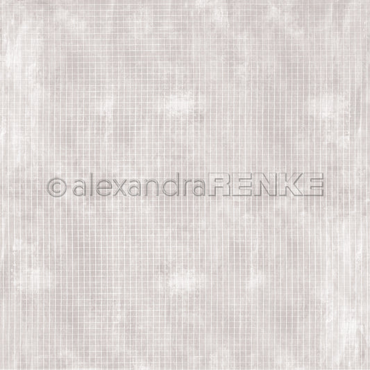 Design paper 'White chequered on lila grey'