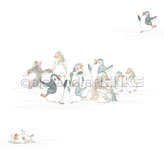 Design paper 'Group of penguins'
