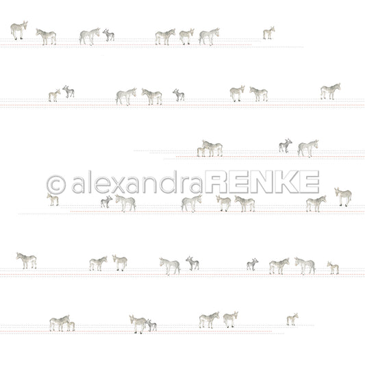 Design paper 'Donkey on lines'