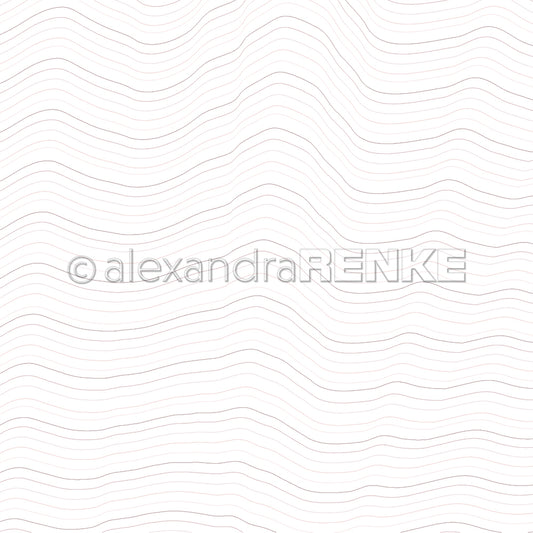 Design paper 'wave pattern blush to taupe'