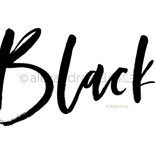Designpapier 'Black'