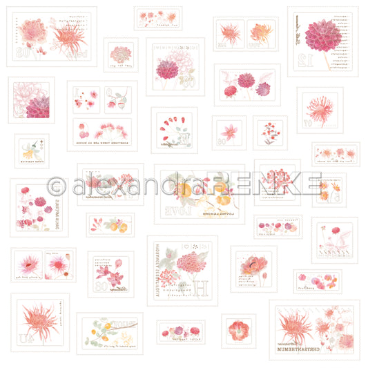 Design paper 'Herbarium stamps'