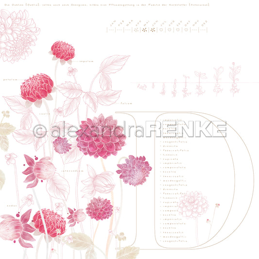 Designpapier 'Herbarium D'