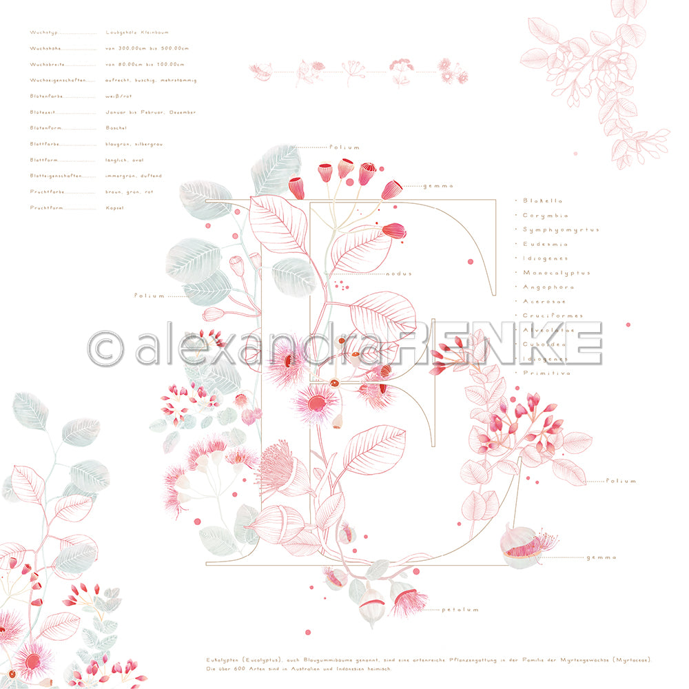 Design paper 'Herbarium E'