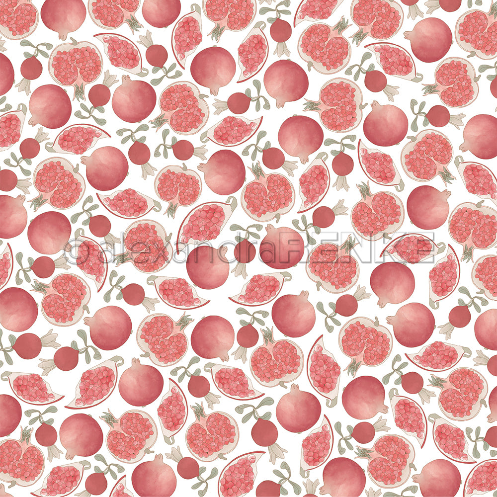 Design paper 'pomegranate pattern'