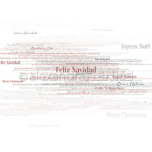Design paper 'Christmastypo Feliz Navidad'