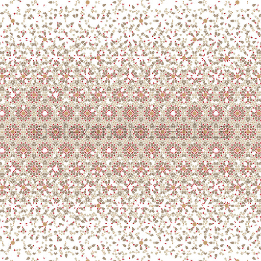 Designpapier 'Geometrie-Muster 3 Blume mittig'