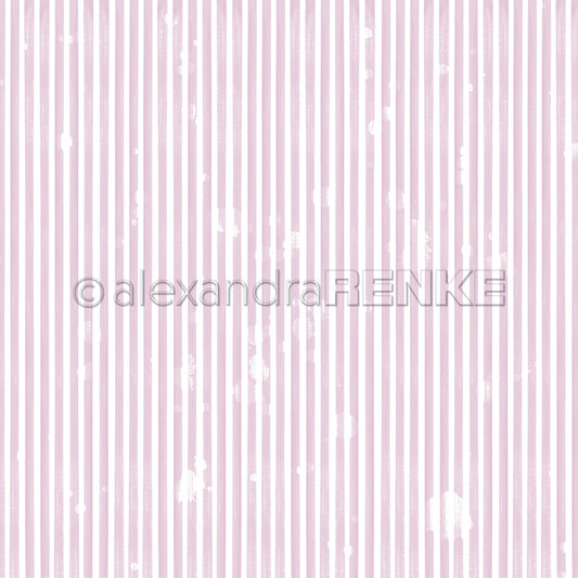 Design paper 'Narrow stripes Vintage Lilac'