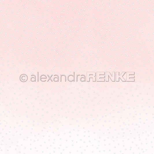 Design paper 'flurry hearts on pink'