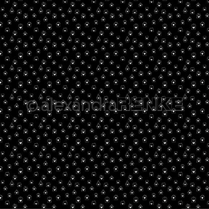 Design paper 'Little house with heart white on black'