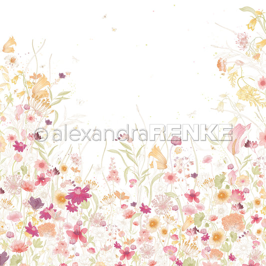 Design paper 'Colourful flower meadow'