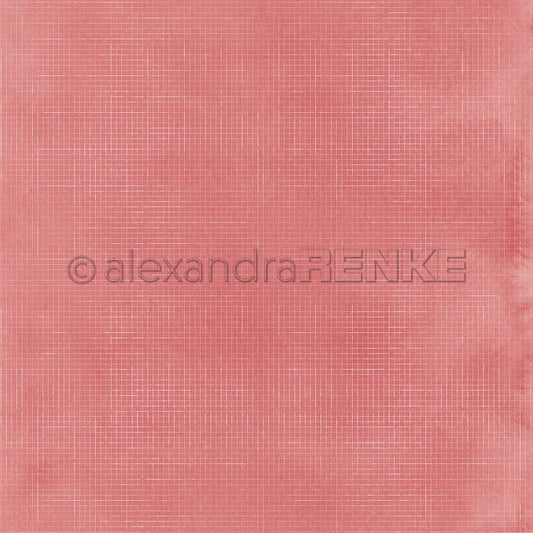 Design paper 'Grid on Mimi clay red'