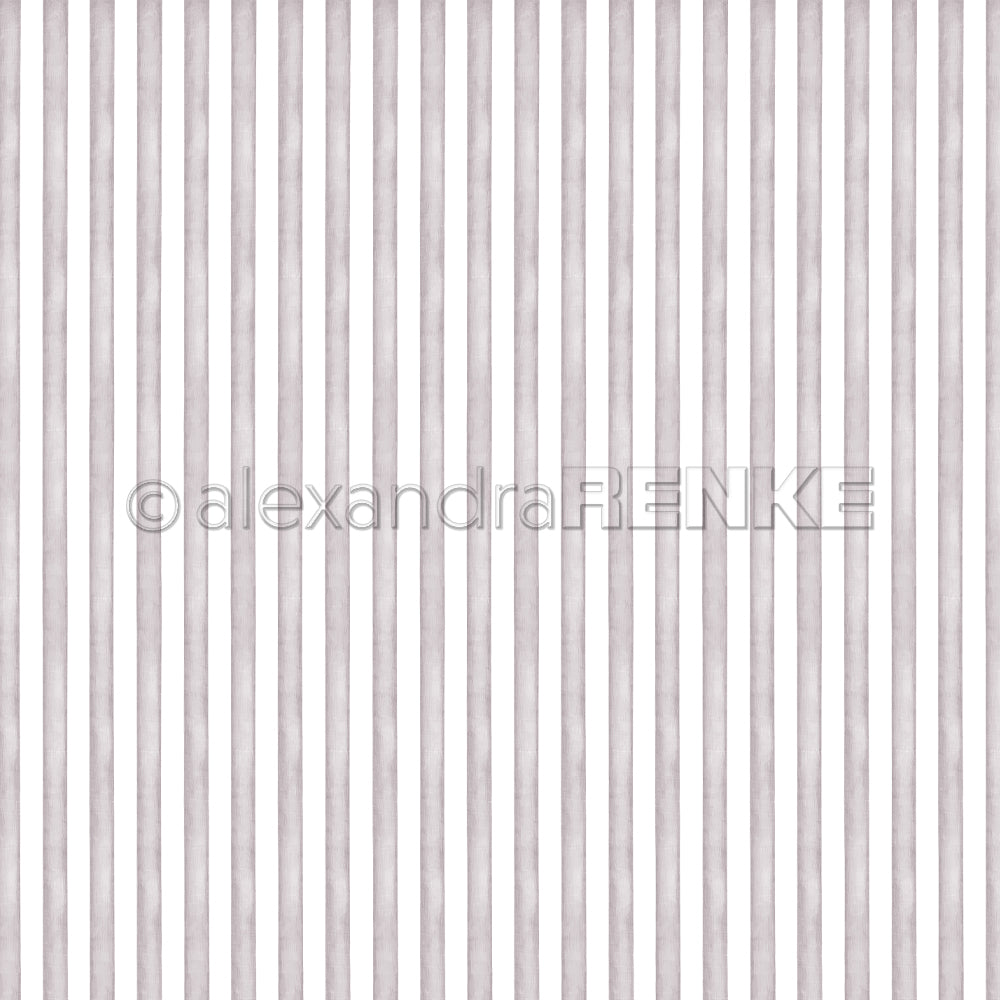Design paper 'Watercolor stripes bunny dark'
