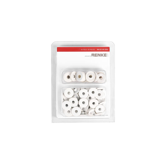Eyelets with washers '13mm / 5mm' Cream white
