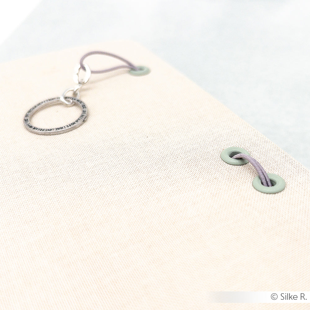 Eyelets with washers '8mm / 4,7mm'  Jasper green