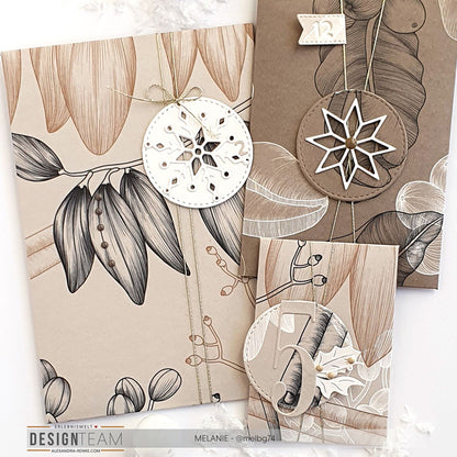 Design paper 'Cinnamon floral and spicy greige'