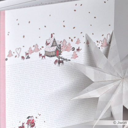 Design paper 'Typographical gingerbread paradise'