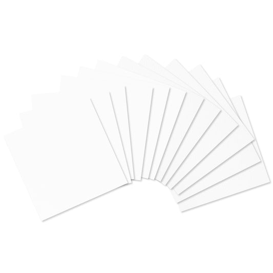 Cardstock Silk/Bubble 'White' 12 sheets