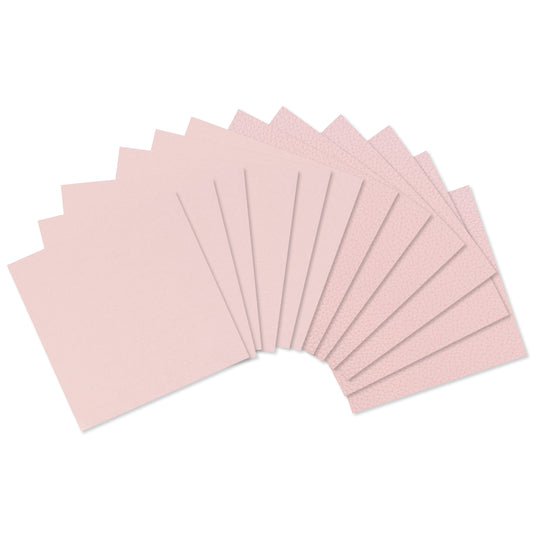 Cardstock Silk/Bubble 'Pastel pink' 12 sheets