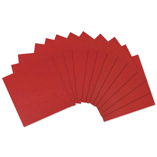 Cardstock Silk/Bubble 'Red' 12 sheets