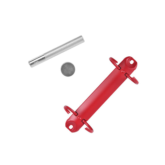 Bundle riveting tool and ring binder mechanism 'Dark red'