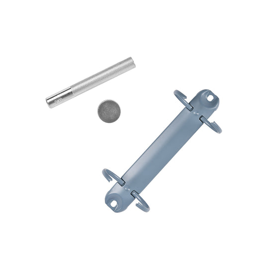 Bundle riveting tool and ring binder mechanism 'Thunderstorm blue'