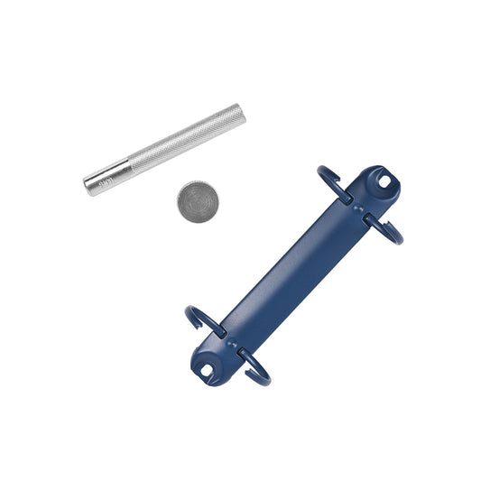 Bundle riveting tool and ring binder mechanism 'Cosmic blue'