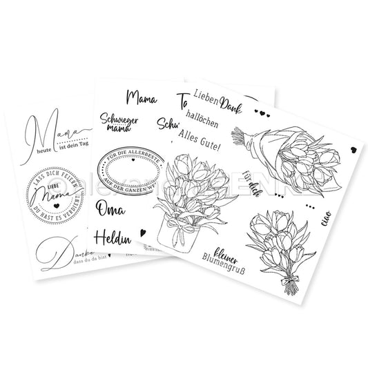 Bundle Clear Stamps 'Muttertag'