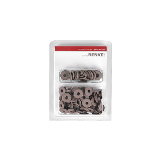 Eyelets with washers '13mm / 5mm' Warm gray dark