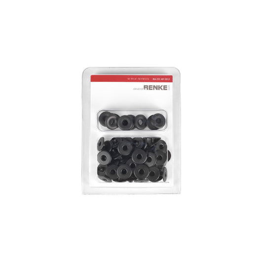 Eyelets with washers '13mm / 5mm' Black