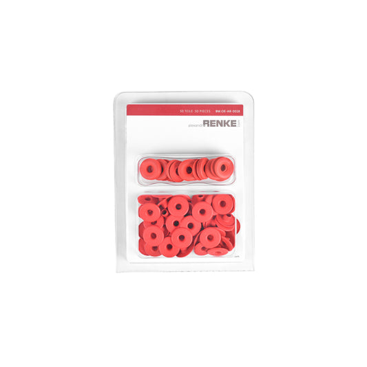 Eyelets with washers '13mm / 5mm' Premium red