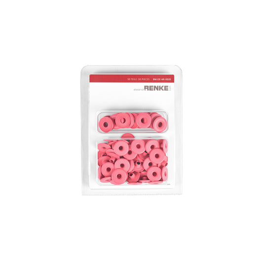 Eyelets with washers '13mm / 5mm' Luminous pink