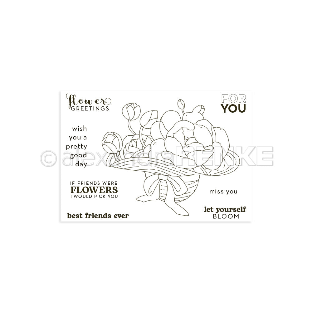 Clear Stamp 'Summer hat full of flowers'
