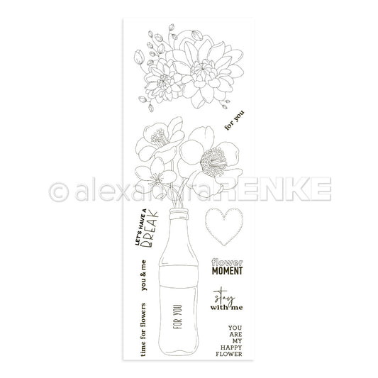 Clear Stamp 'Flowers in the bottle'
