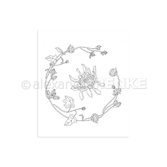 Clear Stamp 'Chrysanthemum and Wreath'