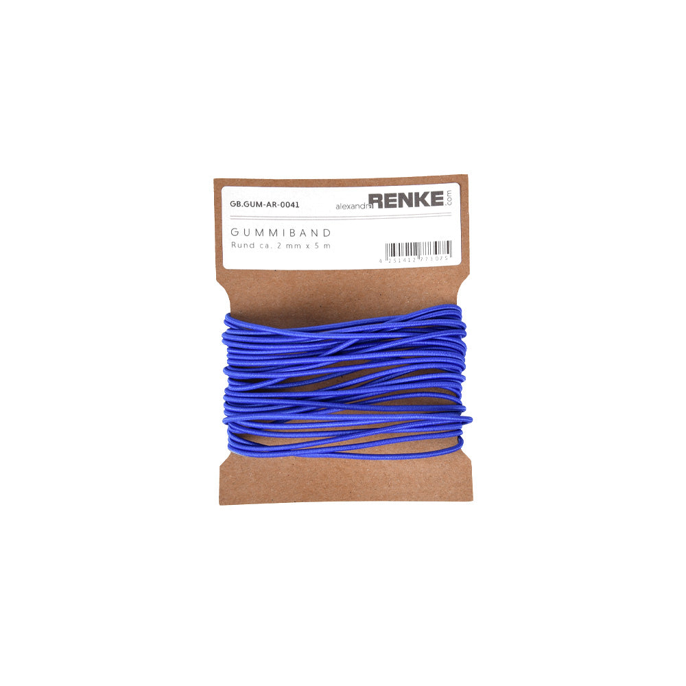 Rubber band round 2 mm 'Ink Blue'