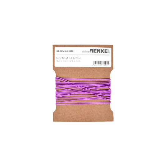 Rubber band round 1 mm 'Purple'